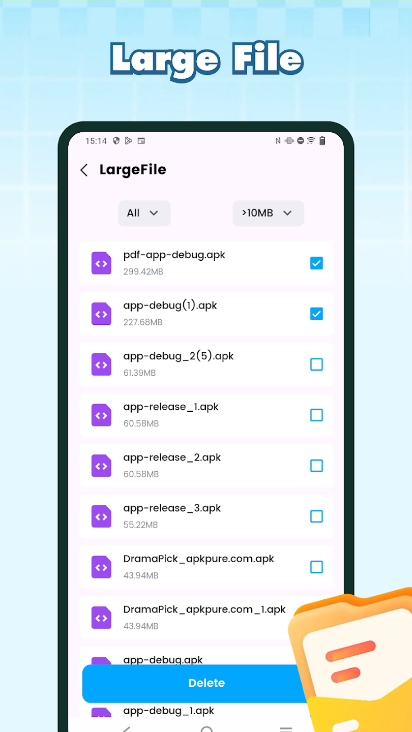 Flow Clean Lite app screen